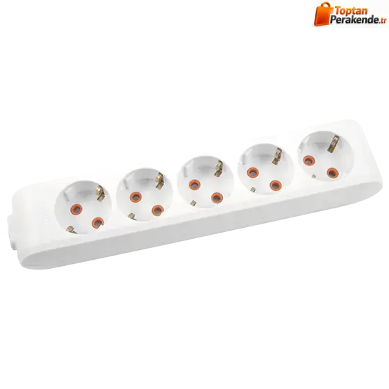 Viko Multi-Let Beşli Grup Priz Topraklı Klemensli Ups Beyaz (Çocuk Korumalı) 90110500